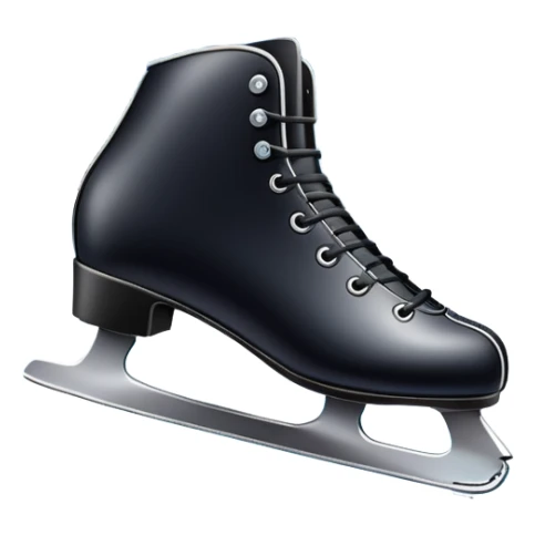 An icon showing close-up speed skating boots with long blades gliding across smooth ice. In the background, a professional racing track curves through a snowy winter landscape with mountains and pine trees under a bright sky. Transparent background enhances the dynamic scene. sticker