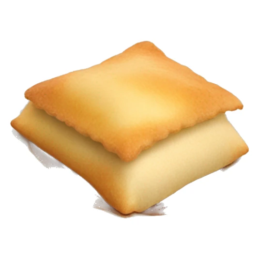 Realistic isolated sweet mexican sopapilla dessert sticker