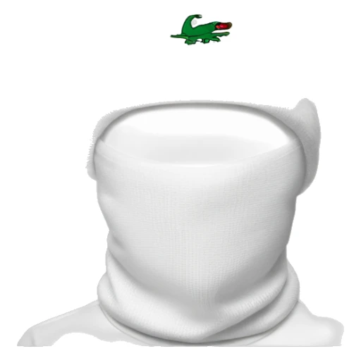 white boy lacoste balaclava with lacoste sticker