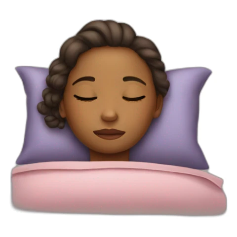 The girl sleeping sticker