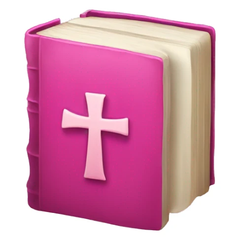 pink bible sticker