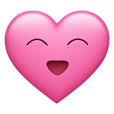 Pink heart sticker