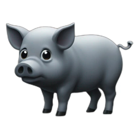 Ukrainian pig tombstone at the graveyard sticker