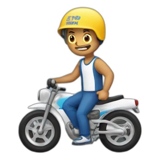 Hombre con un auto deportivo sticker