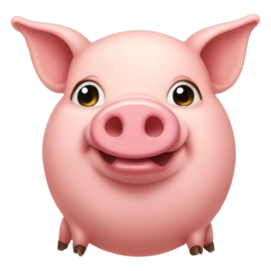 pregnant pig sticker