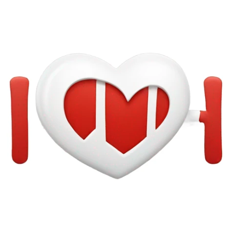 Red heart with white letters: WOŚP sticker