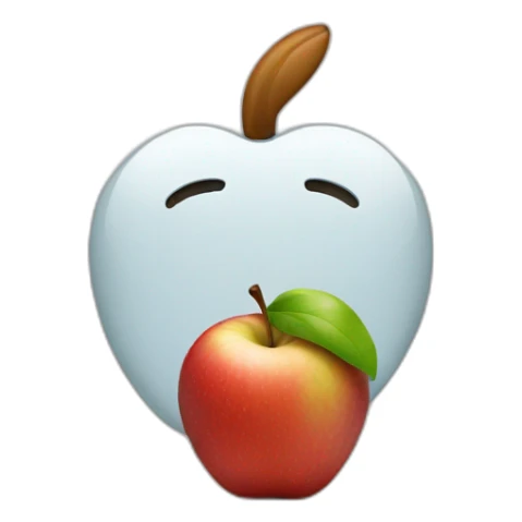 An apple and a nutritionist sticker
