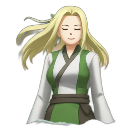Tsunade at sea  sticker