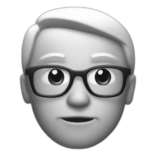 gigachad 3 4 in black and white sticker