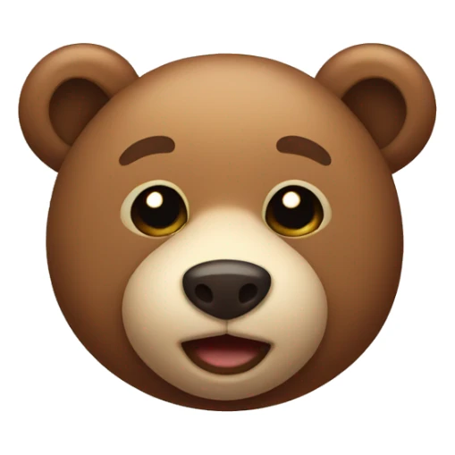 Cute bear sticker