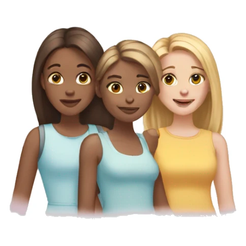 White Family Witherspoon Three teenage daughters sticker