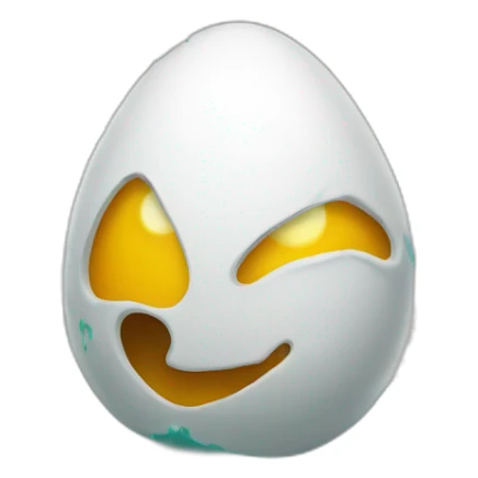 Egg in hoody spray painting sticker