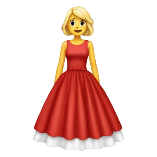 Pretty red dress sticker