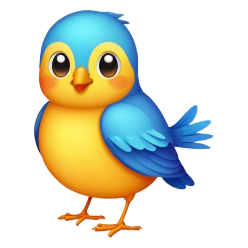 bird saying good morning  sticker
