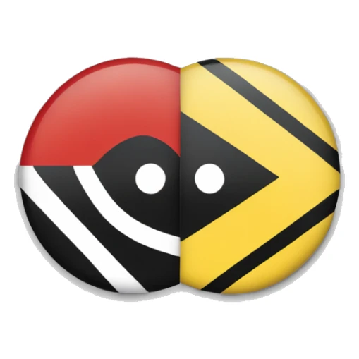 Create the aboriginal flag with two rectangles one coloured red and the other coloured black with a yellow circle in the centre sticker