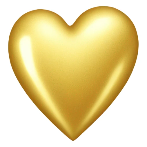 shiny gold heart sticker