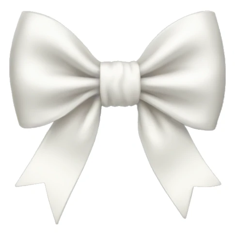 White bow sticker