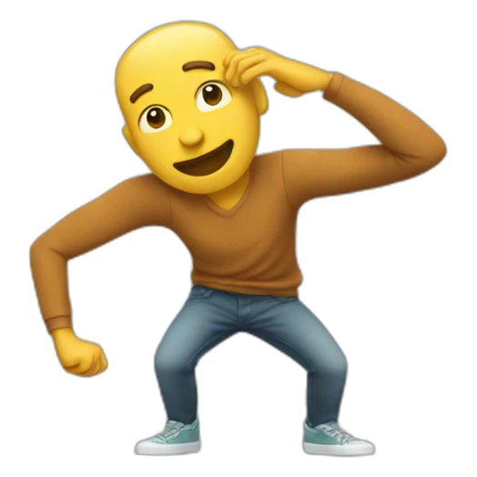 homme qui fait un dab sticker