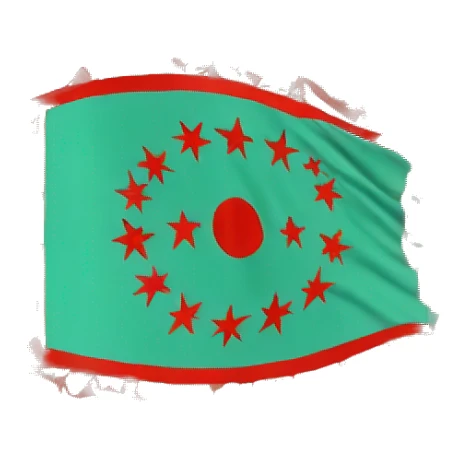 Gokturk (turkic kghante) flag sticker