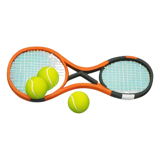 raquette de tennis qui dit bonjour sticker
