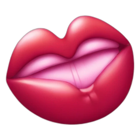 Kiss emoji with letter k sticker