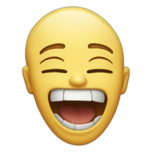 An emoji who is dead of laughing sticker