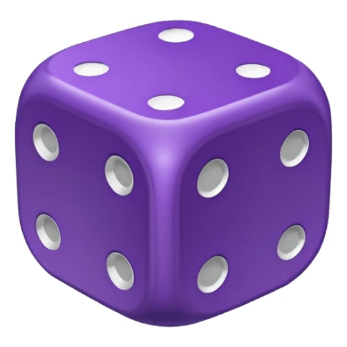purple dice fly sticker