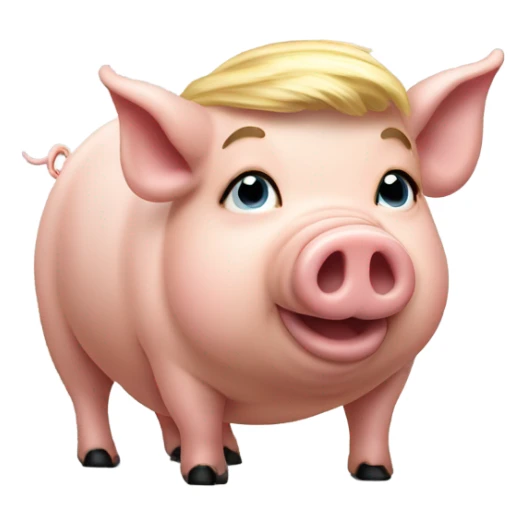Donald J. Trump the President as a pig sticker