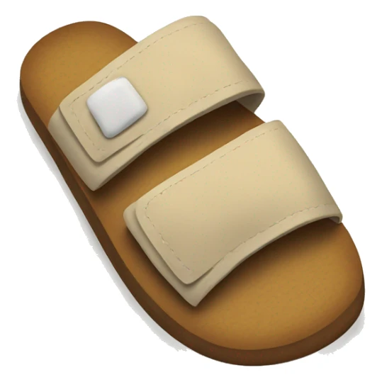 foot in sandals with painted toenails sticker