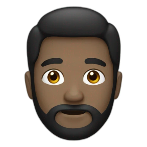 A man with a black hair wear a mask  sticker