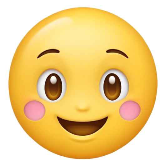 Cute Kawaii Yellow Emoji Face sticker