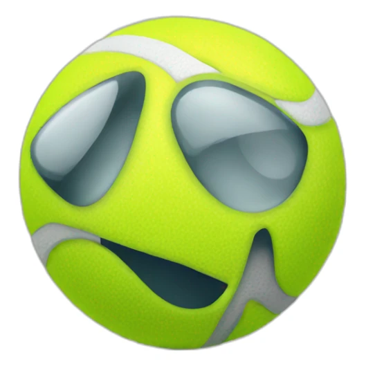 Tennis ball sticker
