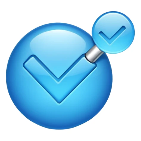 Quiero un logo de verificación parecido al de tiktok sticker