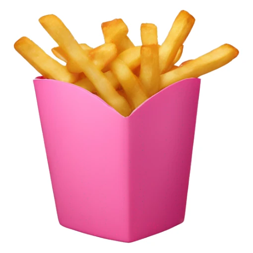 fries in pink box sticker