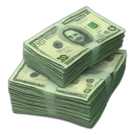 wad of chilean peso bills sticker