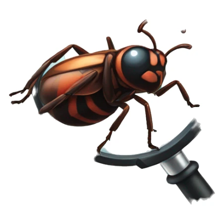  magnifying glass looking a bug sticker