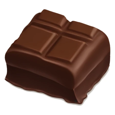 a piece of chocolate sticker