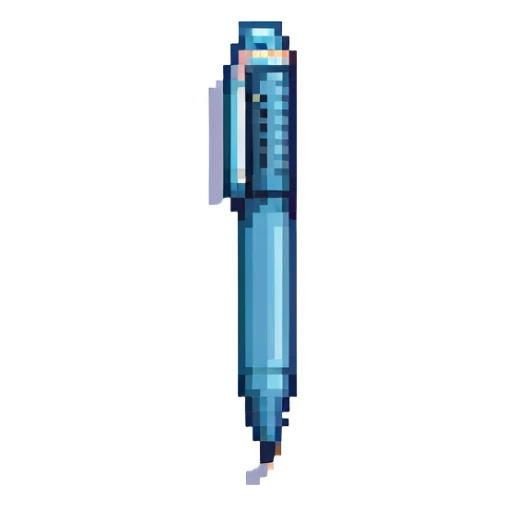 A tip of a pen sticker