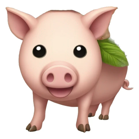 retro groovy hippie trippy floral patterns on a pig armadillo centipede covered in hemp leaves sticker