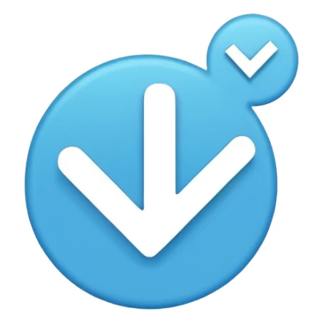 emoji centang biru putih tiktok sticker