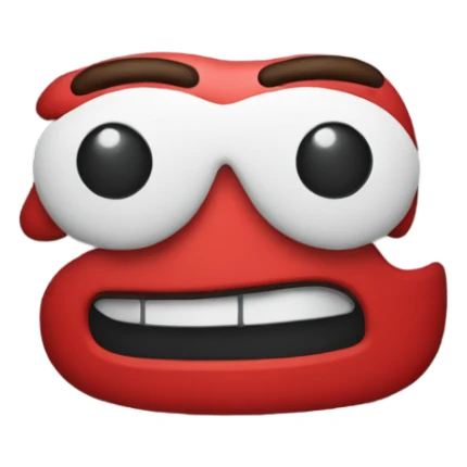 make an emoji that says "zaddy" in red text on an angle underlined twice sticker