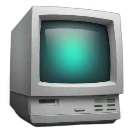 crt monitor sticker