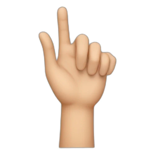 Cœur avec les doigts et une seul main sticker