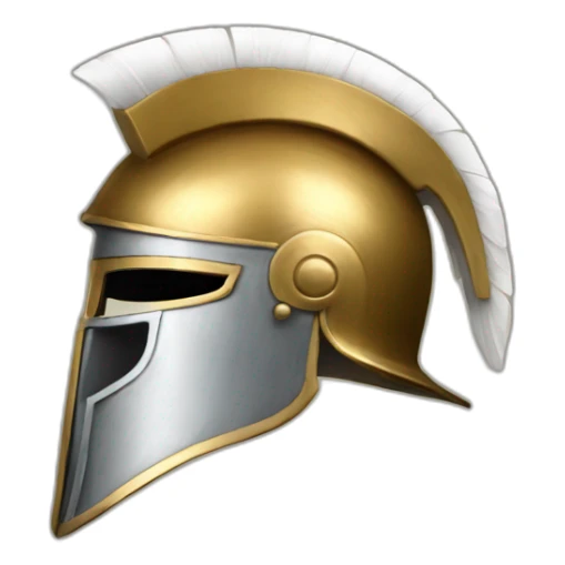 greek helmet profile sticker