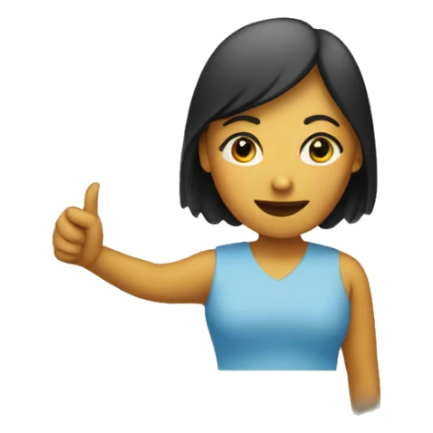 Woman holding 4b movement sign sticker