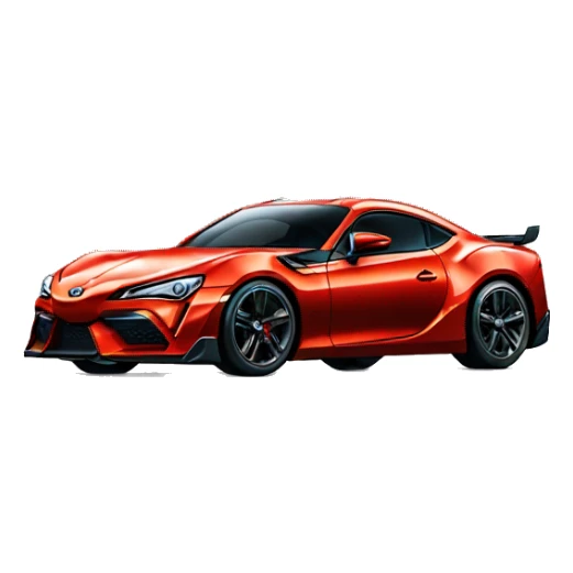Wonder Woman muscular Toyota 86 hypercar sticker