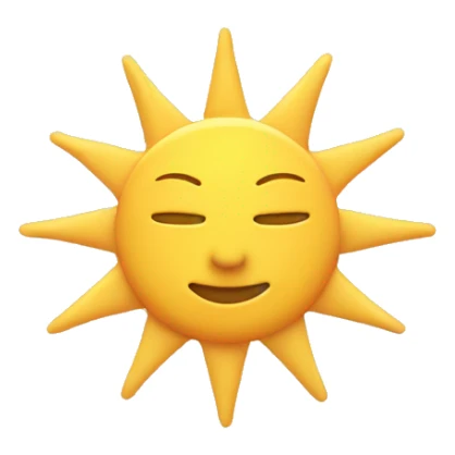 Yellow sun in a pastelle pink circle  sticker