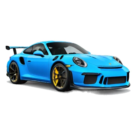 Porsche 911 gt3 rs blue sticker