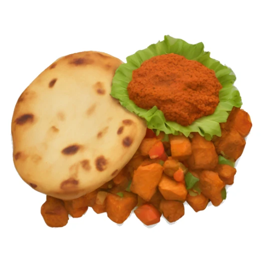 INDIAN FOOD ON A PLATE sticker