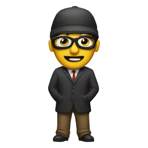 A  university professor with a ski mask sticker